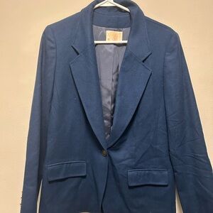 Pendleton Navy Wool Blazer